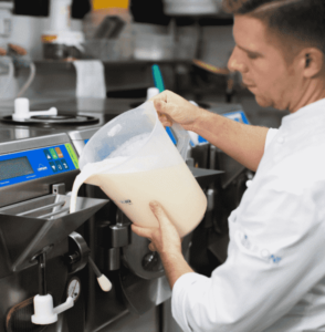 Főzött fagylalt értékesítés